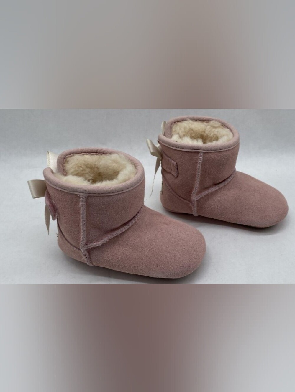 UGG® Baby Girls' Jesse Bow II Booties Size Small 2/3 NIB MSRP $75 - Picture 6 of 13